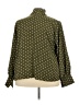Shein Curve 100% Polyester Polka Dots Green Long Sleeve Blouse Size 4X - photo 2