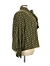 Shein Curve 100% Polyester Polka Dots Green Long Sleeve Blouse Size 4X - photo 4