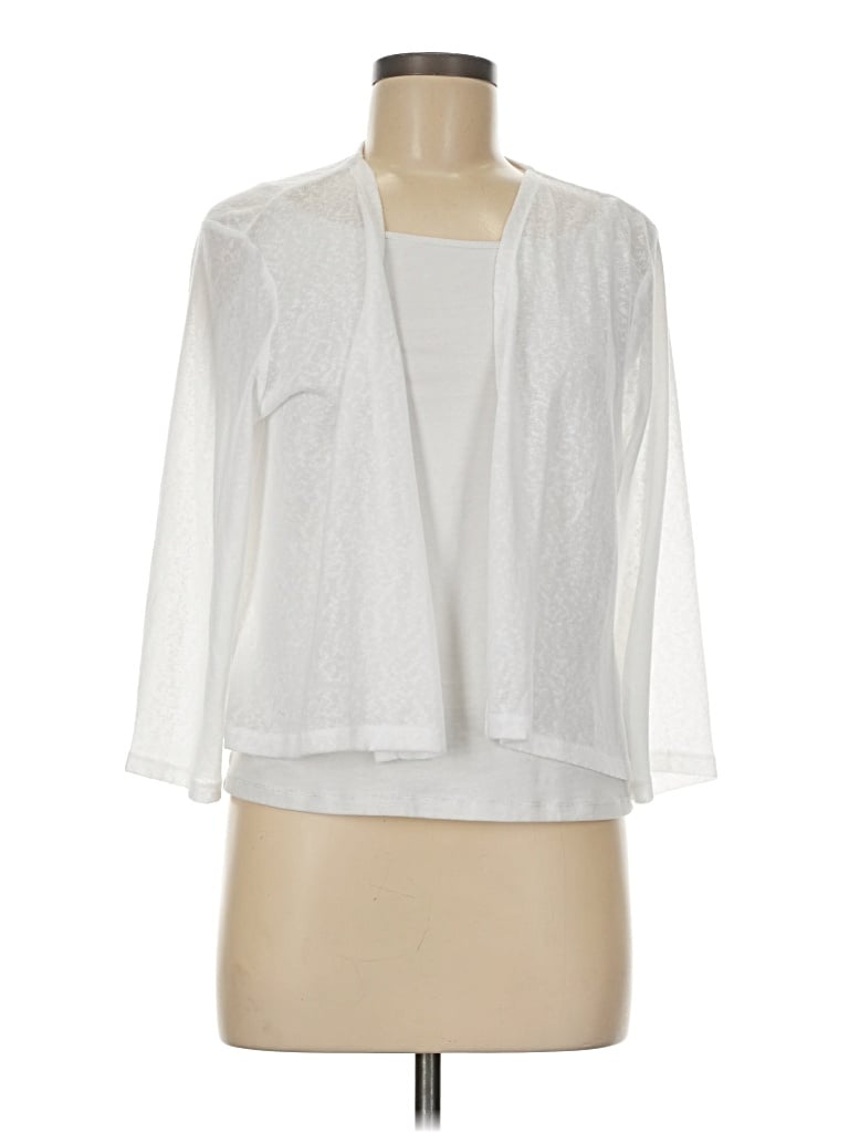 Pre-owned D&co. 3/4 Sleeve Blouse In White