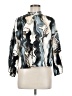 Droimp Print Silver 3/4 Sleeve Blouse Size 6 - photo 1