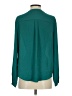 Miami 100% Polyester Teal Long Sleeve Blouse Size S - photo 2