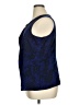 JCPenney 100% Polyester Blue Sleeveless Blouse Size XL (estimated) - photo 5