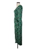 Saint + Sofia Print Green Casual Dress Size 4 - photo 5