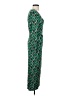Saint + Sofia Print Green Casual Dress Size 4 - photo 4
