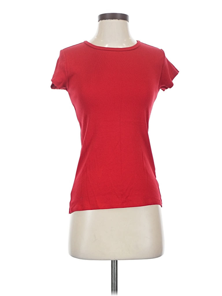 Pre-owned Liz Claiborne Short Sleeve T-shirt In Red
