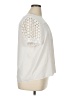 Talbots 100% Polyester Floral Ivory Short Sleeve Blouse Size XL - photo 4