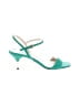 Prada Color Block Teal Green Sandals Size EU 37 1/2 - photo 1