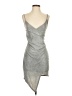 Assorted Brands 100% Polyester Metallic Silver Cocktail Dress Size S - photo 1