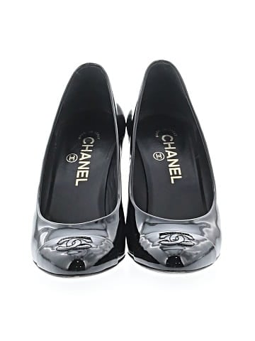 Chanel Patent Leather cap toe pumps (view 2)