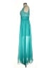 Sherri Hill 100% Polyester Teal Cocktail Dress Size 6 - photo 5