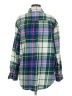 Gap 100% Cotton Plaid Blue Long Sleeve Button-Down Shirt Size M - photo 2