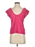 Anthropologie Pink Short Sleeve Top Size L - photo 1