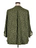 Lush 100% Polyester Animal Print Green 3/4 Sleeve Blouse Size 2X - photo 2