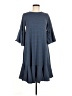 Lularoe Stripes Blue Casual Dress Size M - photo 1