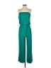 Marabelle Solid Teal Jumpsuit Size S - photo 1