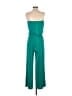 Marabelle Solid Teal Jumpsuit Size S - photo 2