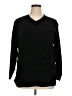 Elisabeth by Liz Claiborne Black Pullover Sweater Size 1X (petite) - photo 1