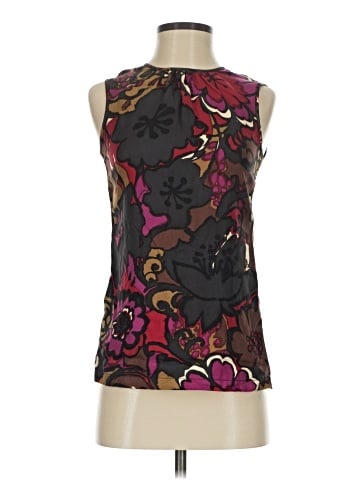 Trina Turk Sleeveless Silk Top (view 1)