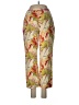 Tommy Bahama Tropical Floral Tan Yellow Silk Pants Size 6 - photo 1