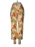 Tommy Bahama Tropical Floral Tan Yellow Silk Pants Size 6 - photo 2