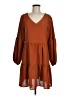 Unbranded 100% Polyester Solid Brown Casual Dress Size M - photo 1