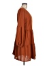 Unbranded 100% Polyester Solid Brown Casual Dress Size M - photo 4