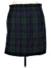 J.Crew 100% Polyester Plaid Green Casual Skirt Size 6 - photo 2