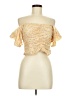 o.p.t 100% Cotton Yellow Short Sleeve Blouse Size M - photo 1