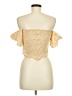 o.p.t 100% Cotton Yellow Short Sleeve Blouse Size M - photo 2