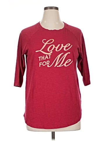 Torrid 3/4 Sleeve T-Shirt (view 1)