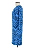 Allison Brittney Chevron-herringbone Blue Casual Dress Size M - photo 5