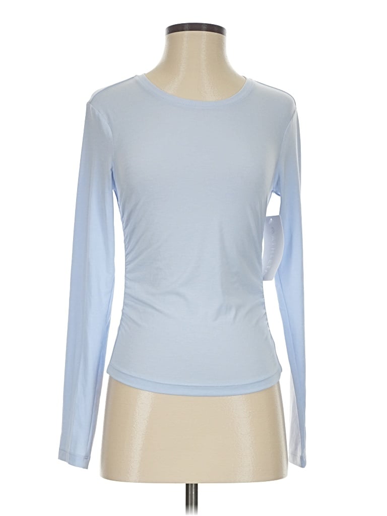 Athleta Long Sleeve T-shirt In Blue
