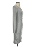 Tildon Solid Gray Casual Dress Size S - photo 4