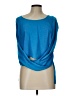 Vince Camuto 100% Polyester Blue 3/4 Sleeve Top Size L (petite) - photo 1