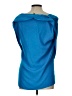 Vince Camuto 100% Polyester Blue 3/4 Sleeve Top Size L (petite) - photo 2