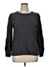 Ann Taylor LOFT 100% Cotton Gray Long Sleeve Top Size XL - photo 1