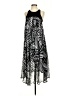 Toccin 100% Polyester Graphic Black Casual Dress Size 4 - photo 1