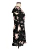 Auguste 100% Rayon Floral Black Casual Dress Size 2 - photo 4