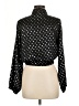 Assorted Brands Polka Dots Black Long Sleeve Blouse Size M - photo 2