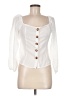 Shein White 3/4 Sleeve Blouse Size 6 - photo 1
