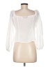 Shein White 3/4 Sleeve Blouse Size 6 - photo 2