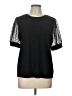 CeCe Black Short Sleeve Top Size L - photo 1