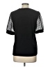 CeCe Black Short Sleeve Top Size L - photo 2