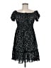 Shein 100% Polyester Stars Black Cocktail Dress Size 8 - 10 - photo 1