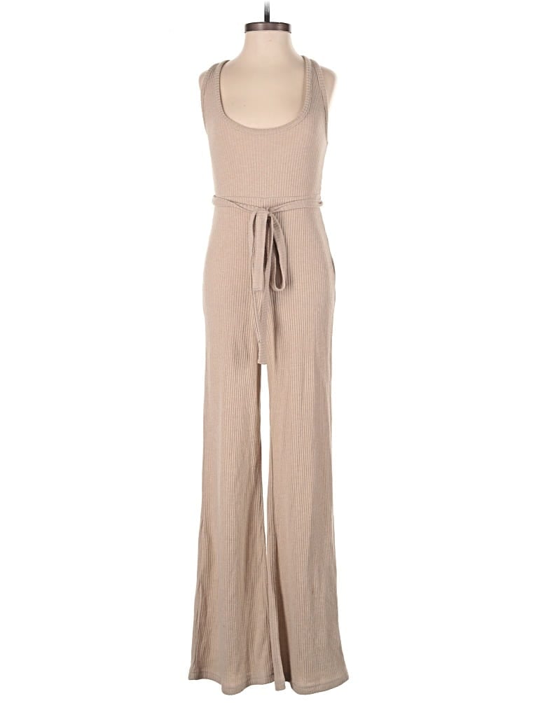 Pre-owned Princess Polly Jumpsuit In Tan