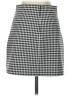 Reformation Houndstooth Gray Casual Skirt Size 2 - photo 2