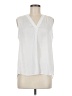 Vince Camuto 100% Polyester White Sleeveless Blouse Size M - photo 1