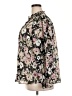Torrid 100% Polyester Floral Black Long Sleeve Blouse Size (1) - photo 5