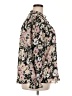 Torrid 100% Polyester Floral Black Long Sleeve Blouse Size (1) - photo 4