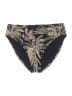 Robin Piccone Print Gold Blue Swimsuit Bottoms Size L - photo 1